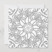 平和な秋:森のカラーリングカード (正面)