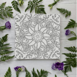 平和な秋：森のカラーリングカード