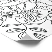 平和な秋：森の色 ポスター (角)