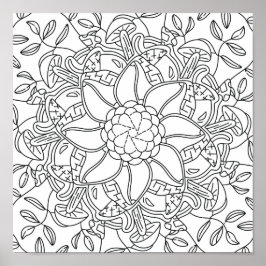 平和な秋：森の色 ポスター