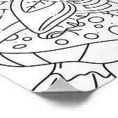 平和な秋:森林のぬりえ ポスター (角)