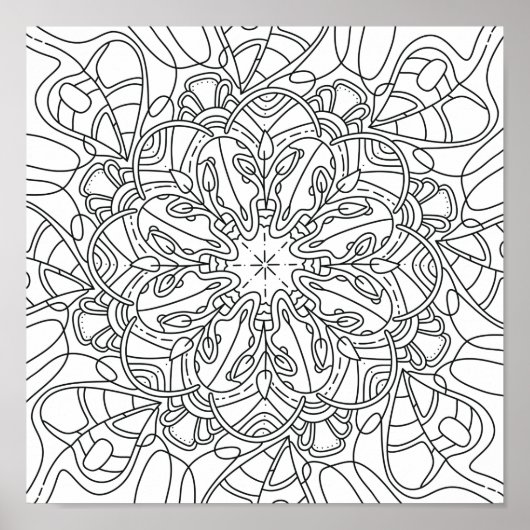 平和な秋:秋の紅葉のポスター ポスター (正面)