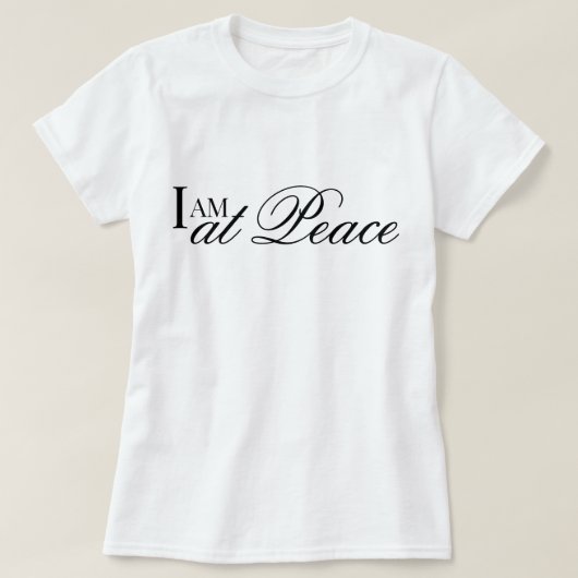 平和な肯定のメッタ祈りのTシャツ Tシャツ (デザイン正面)
