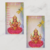 平和な蓮とトンボ 名刺 (正面/裏面)