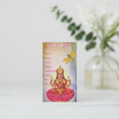 平和な蓮とトンボ 名刺 (スタンド正面)