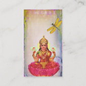 平和な蓮とトンボ 名刺 (裏面)