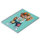 平和な装カジュアル置でテディベア1 ノートブック (左側)