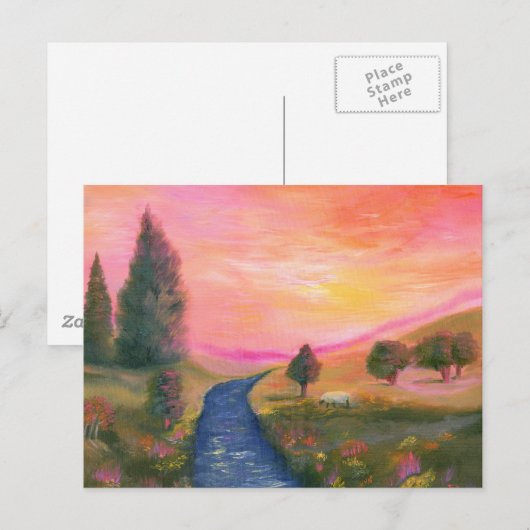 平和な谷 ポストカード (正面/裏面)