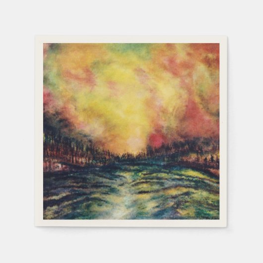 平和な道 スタンダードカクテルナプキン (正面)