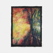 平和な道 フリースブランケット (正面)