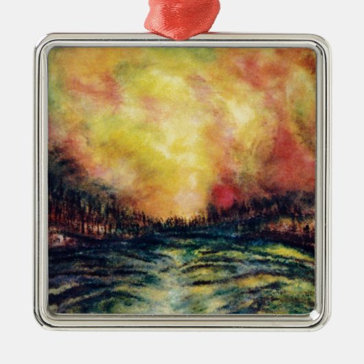 平和な道 メタルオーナメント (正面)