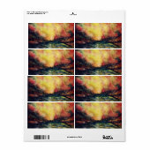 平和な道 ラベル (フルシート)