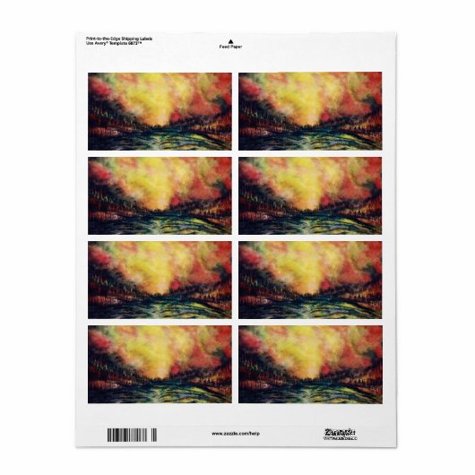 平和な道 ラベル (フルシート)