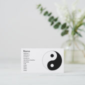 平和な陰陽 名刺 (スタンド正面)