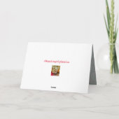 平和な雪の多い農場のシーンクリスマスカード シーズンカード (裏面)