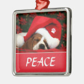 平和な顔 メタルオーナメント (左)