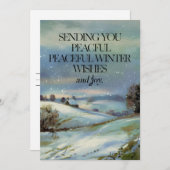 平和な願い – クリスマスカード (正面/裏面)