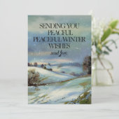 平和な願い – クリスマスカード (スタンド正面)