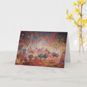 平和な風景のグリーティングカード カード (黄色い花)