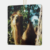 平和な馬場 セラミックオーナメント (左)