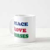 平和な馬 コーヒーマグカップ (正面左)