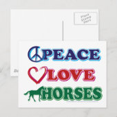 平和な馬 ポストカード (正面/裏面)