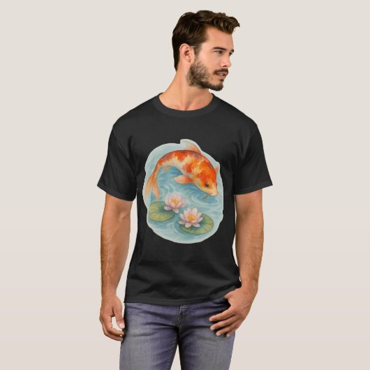 平和な鯉 Tシャツ (正面フル)
