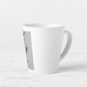 平和な鳩と聖なる書物、 経典を持つカップ カフェラテマグ (右アングル)