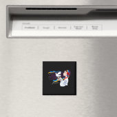 平和な鳩の女の子サポートウクライナとウクレニ マグネット (インサイチュ (食洗機))