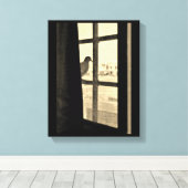 平和な鳩 キャンバスプリント (インサイチュ (ウッドフロア))