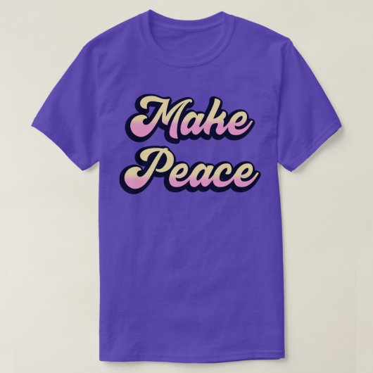 平和にする Tシャツ (デザイン正面)