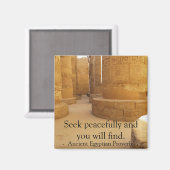 平和についてのエジプトの諺 マグネット (正面/裏面)