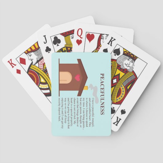 平和についての美しいことわざ トランプ (裏面)