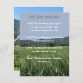 平和についての聖書の聖句 招待状 (正面/裏面)