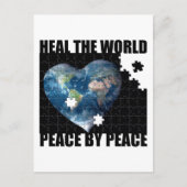 平和によって世界の平和を癒す ポストカード (正面)