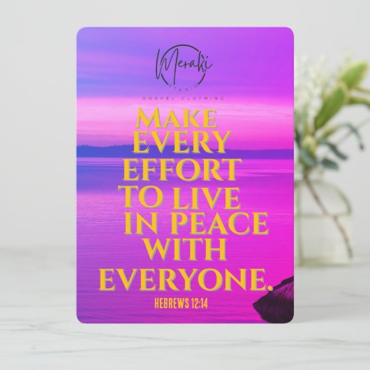 「平和に暮らすよう全力を尽くす 招待状 (スタンド正面)