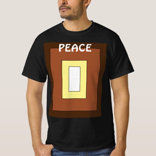 平和に暮らす - 人種の調和 2:  Tシャツ (正面)