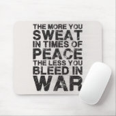 平和に汗を流し、戦争で出血が少ない マウスパッド (マウス)