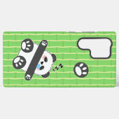 平和に眠るかわいい赤ちゃんパンダ SAMSUNG GALAXYケース (裏面横)