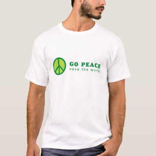 平和に移動(緑) Tシャツ