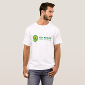 平和に移動(緑) Tシャツ (正面フル)