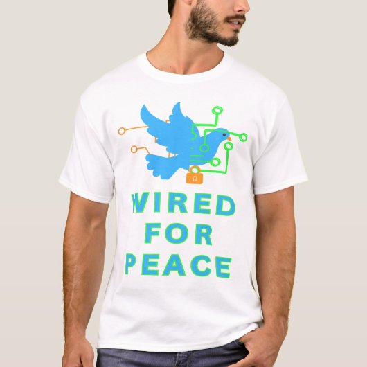 平和に配線された Tシャツ (正面)