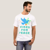 平和に配線された Tシャツ (正面フル)