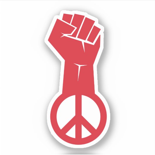 平和のために戦う シール (正面)