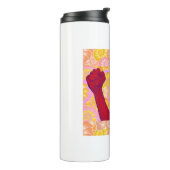 平和のために跪き、正義のために立つ(V2) タンブラー (回転左)