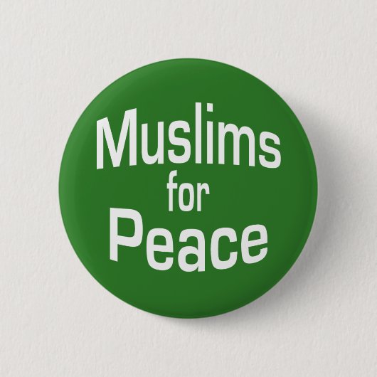 平和のためのイスラム教徒 缶バッジ (正面)