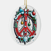 平和のためのクリスマス セラミックオーナメント (右)