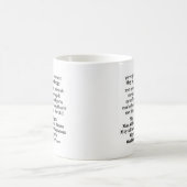 平和のためのサンスクリット・マントラ コーヒーマグカップ (中央)