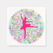 平和のためのダンス スタンダードカクテルナプキン (正面)