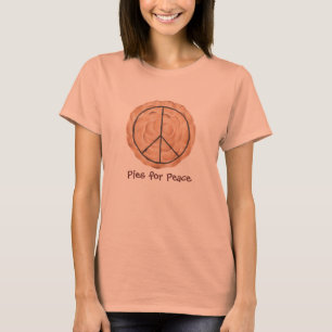 平和のためのパイ、チョコレートとメレンゲ Tシャツ